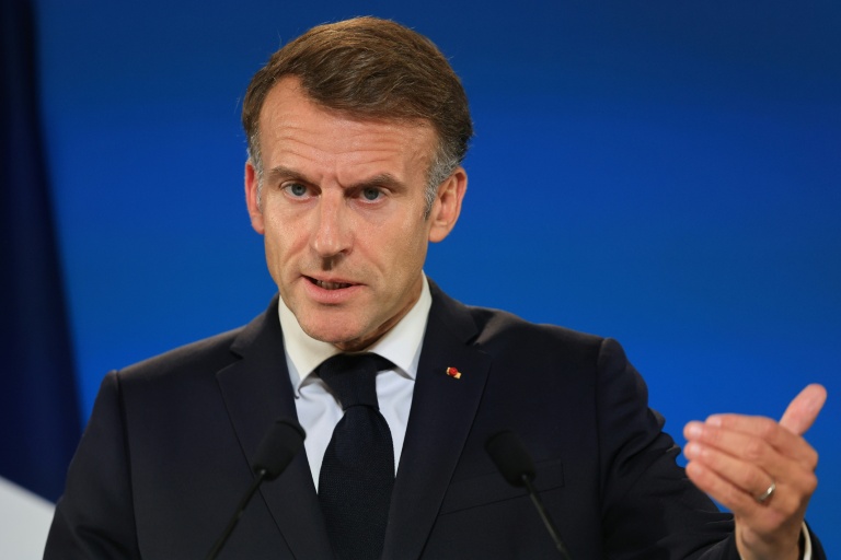 Le président Emmanuel Macron à Bruxelles le 16 octobre 2026