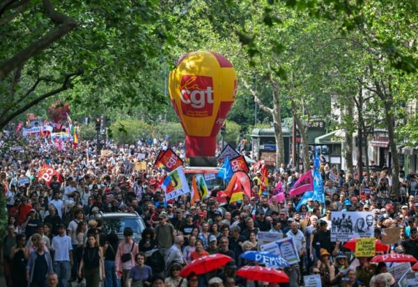 Défilé à l'occasion de la Journée internationale des travailleurs, le 1er mai 2026 à Paris