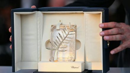 La Palme d'or de la 78ème édition du festival de Cannes, le 24 mai 2025, dans les Alpes-Maritimes