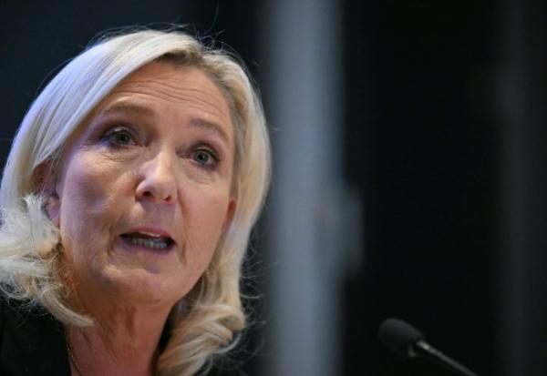 Marine Le Pen, à Bruxelles, le 14 octobre 2026