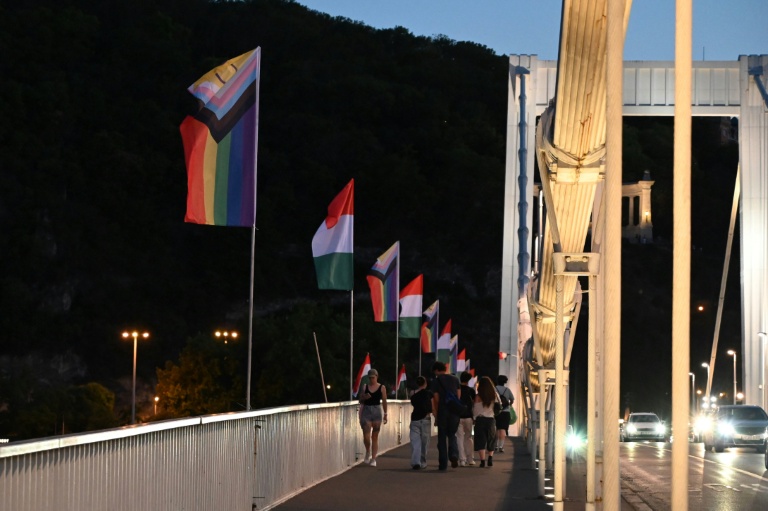 Des drapeaux arc-en-ciel 