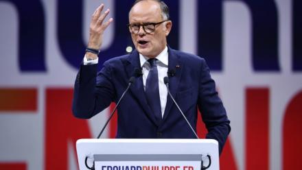 Edouard Philippe, président d'Horizons, à Paris le 5 juillet 2026