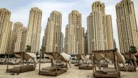 La plage de Jumeirah Beach Residence à Dubaï, le 11 mars 2026