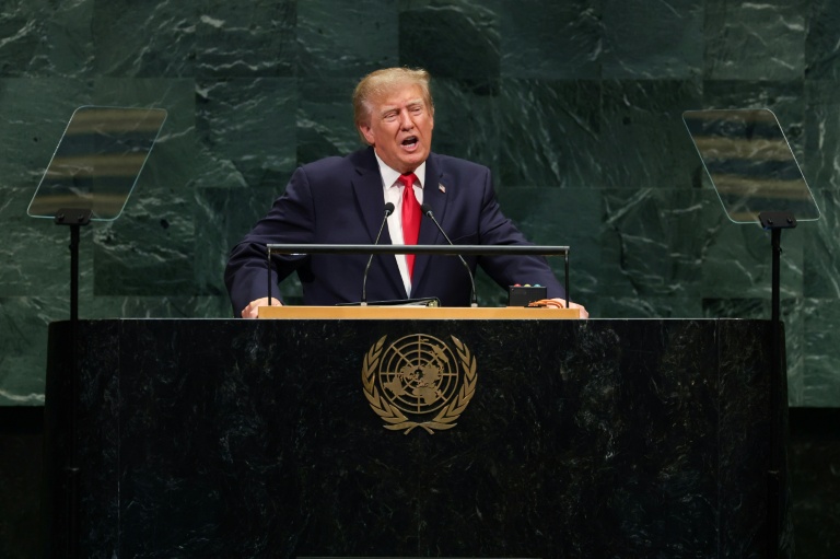 Le président américain Donald Trump lors de la 81e session de l'Assemblée générale des Nations unies à New York, le 22 septembre 2026