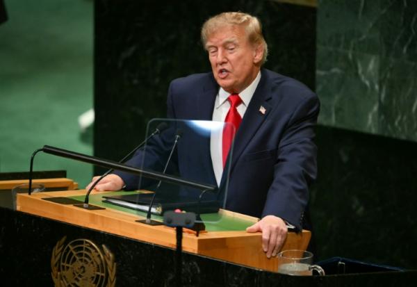 Donald Trump lors de son discours à l'ONU à New York, le 22 septembre 2026
