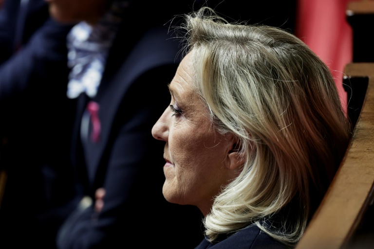 Marine Le Pen, présidente du groupe des députés RN, à l'Assemblée nationale le 1er octobre 2025