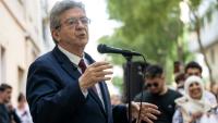 Le fondateur de LFI Jean-Luc Mélenchon s'exprime en public, le 7 mai 2026 à Marseille (Bouches-du-Rhône)
