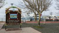 Une vue du port d'Ushuaïa, en Argentine, le 2 mai 2025