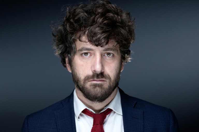 L'écrivain français Abel Quentin pose à Paris le 19 octobre 2021