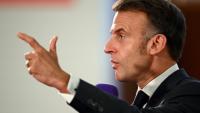 Le président de la République Emmanuel Macron à Mirecourt dans les Vosges, le 28 novembre 2025