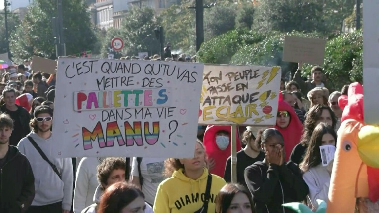 Mobilisation sociale: la manifestation s'élance à Toulouse