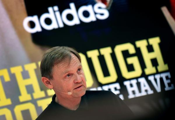 Bjoern Gulden, le patron d'Adidas, le 4 mars 2026, à Herzogenaurach, en Allemagne