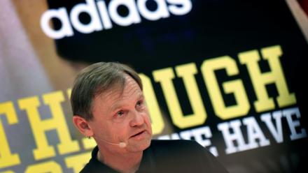 Bjoern Gulden, le patron d'Adidas, le 4 mars 2026, à Herzogenaurach, en Allemagne