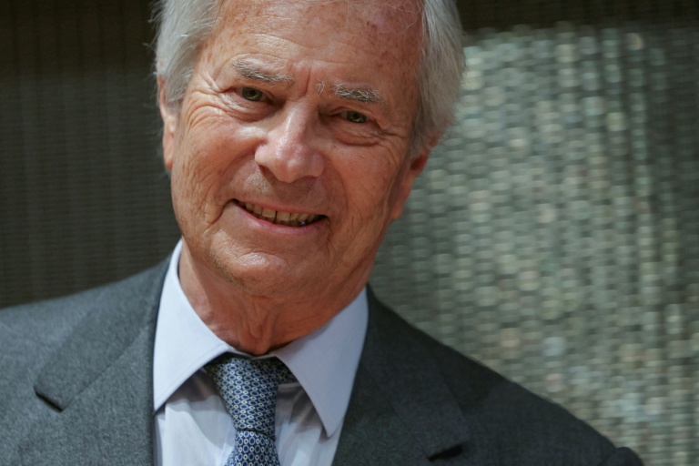 Le milliardaire Vincent Bolloré à l'Assemblée nationale, à Paris, le 24 mars 2026