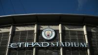 La façade de l'Etihad Stadium, antre du club de Manchester City,   le 30 septembre 2026 à Manchester
