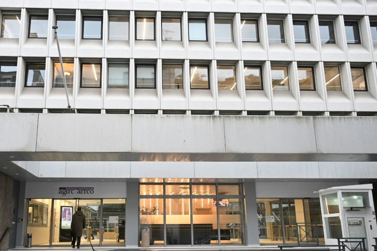 Siège de l'organisme des retraites complémentaires Agirc-Arrco le 6 juin 2023 à Paris.