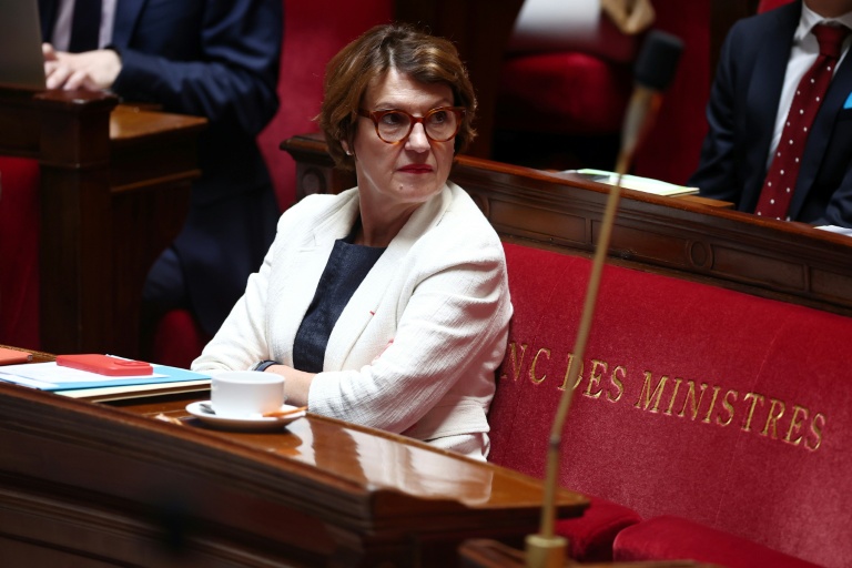 La ministre de l'Agriculture Annie Genevard à l'Assemblée nationale le 8 juillet 2025