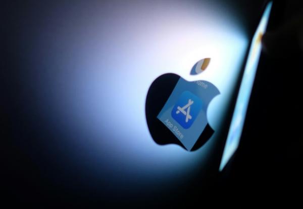 Logo de l'App Store, le 26 août 2021 à Los Angeles