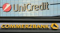 logos des banques UniCredit et Commerzbank