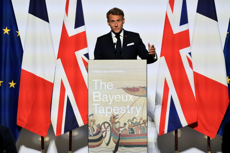 Emmanuel Macron lors de son discours au British Museum de Londres le 2 septembre 2026