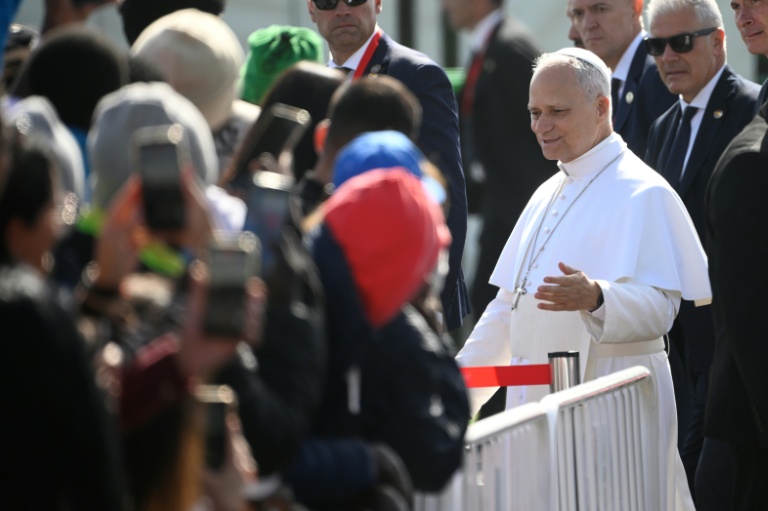 Le pape Léon XIV à San Cristóbal de La Laguna, aux Canaries, le 12 juin 2026
