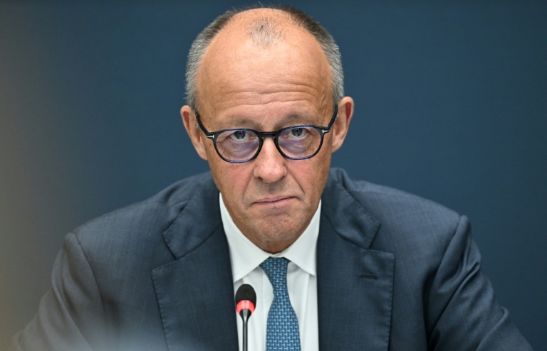 Le chancelier allemand Friedrich Merz, chef du parti conservateur de l'Union chrétienne-démocrate (CDU), lors d'une réunion de la direction du parti à Berlin, le 7 septembre 2026, au lendemain des élections régionales dans le Land de Saxe-Anhalt
