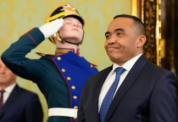 Le président malgache Michaël Randrianirina le 19 février 2026 au Kremlin, à Moscou