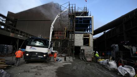 Le site de l'usine ArcelorMittal à Fos-sur-Mer, le 22 février 2023 dans les Bouches-du-Rhône