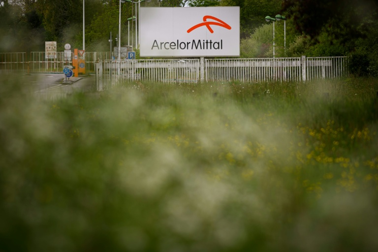 L'entrée du site Arcelor Mital d'Indre, en Loire -Atlantique, le 24 avril 2025.
