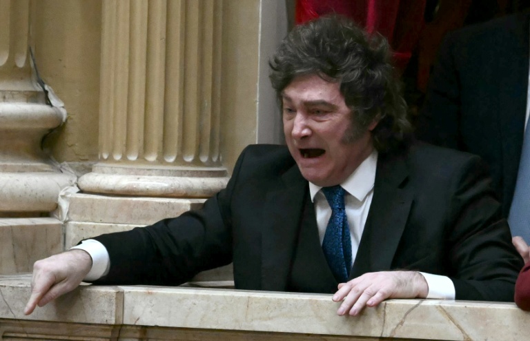Le président argentin Javier Milei à Buenos Aires le 29 avril 2026. 