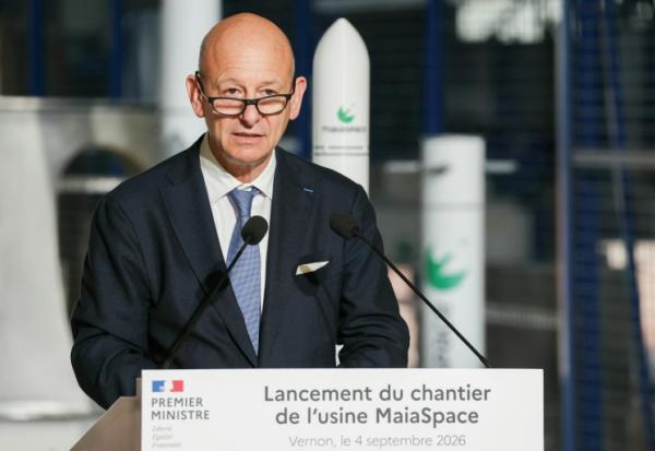 Le président exécutif d'ArianeGroup Christophe Bruneau à Vernon, près de Paris, le 4 septembre 2026 