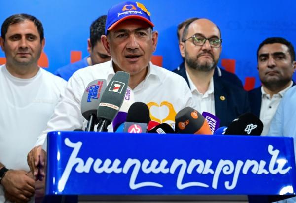 Le Premier ministre arménien Nikol Pashinyan le 8 juin 2026, à Erevan, en Arménie