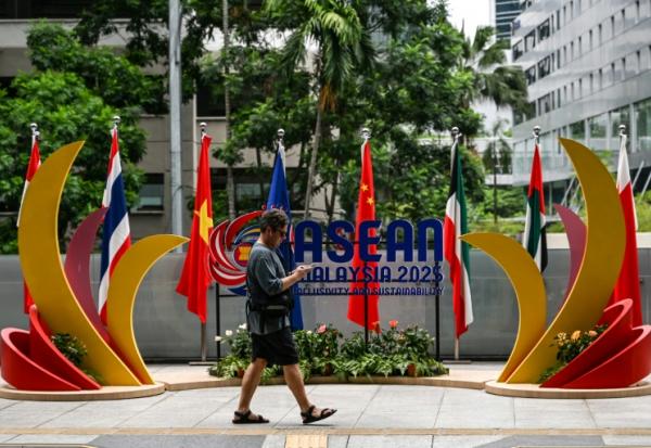 Logo de l'Asean, le 25 mai 2025 à Kuala Lumpur