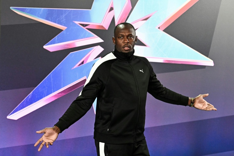 L'ancienne légende du sprint Usain Bolt  lors de la cérémonie de présentation des championnats Ultimate le 10 septembre 2026 à Budapest