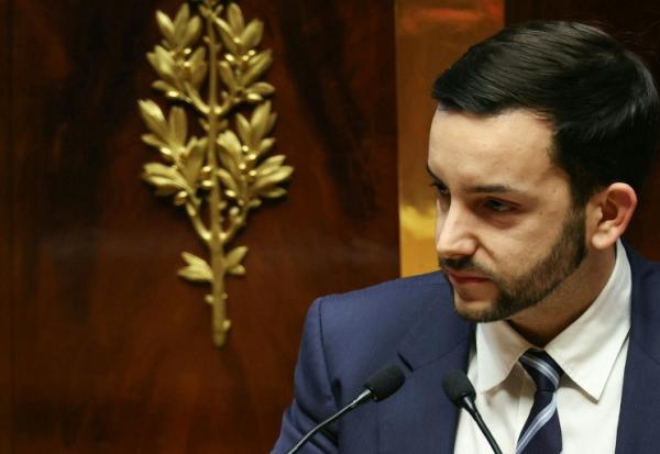 Le député RN Jean-Philippe Tanguy à l'Assemblée nationale à Paris, le 23 décembre 2025