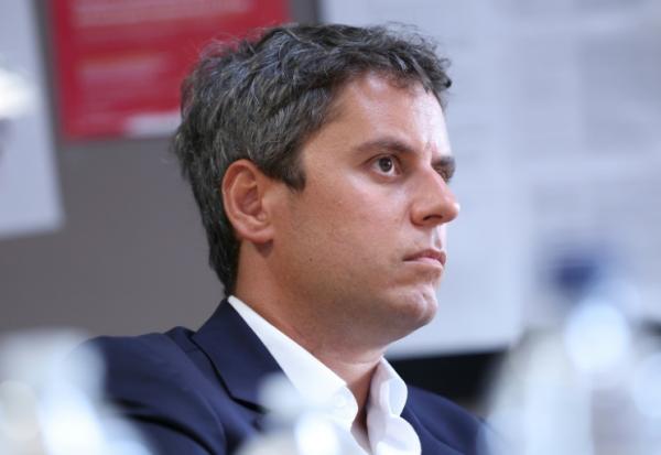Gabriel Attal le 20 août 2026 à Aulnay-sous-Bois, en Seine-Saint-Denis