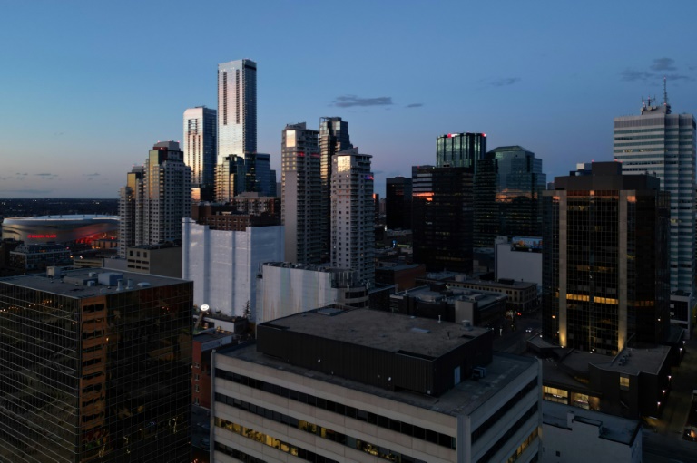 Vue aérienne d'Edmonton, le 3 mai 2026 au Canada.