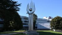 L'école d'ingénieurs  CentraleSupelec de l'Université Paris-Saclay, le 8 octobre 2021 à Gif-Sur-Yvette, en périphérie de Paris
