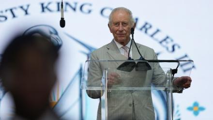 Le roi Charles III prononce un discours à Nassau, aux Bahamas, le 27 octobre 2026