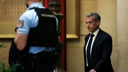 Nicolas Sarkozy à la cour d'appel de Paris, le 4 mai 2026 
