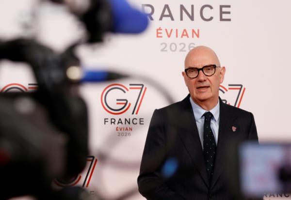 Le ministre français de l'Economie, Roland Lescure, juste avant une nouvelle réunion du G7 finances, à Paris, le 19 avril 2026