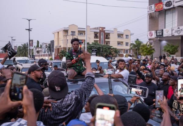 L'influenceur et vidéaste américain IShowSpeed a fait étape à Lagos, dans le cadre de sa tournée africaine, le 21 janvier 2026