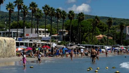 La grande plage de La Ciotat, dans les Bouches-du-Rhône le 21 août 2026