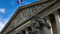 Le parvis du Palais Bourbon, siège de l'Assemblée nationale, le 10 juillet 2024 à Paris