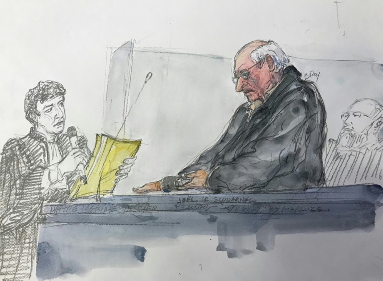 Joël Le Scouarnec jugé au tribunal de Vannes (Morbihan), le 5 mars 2025