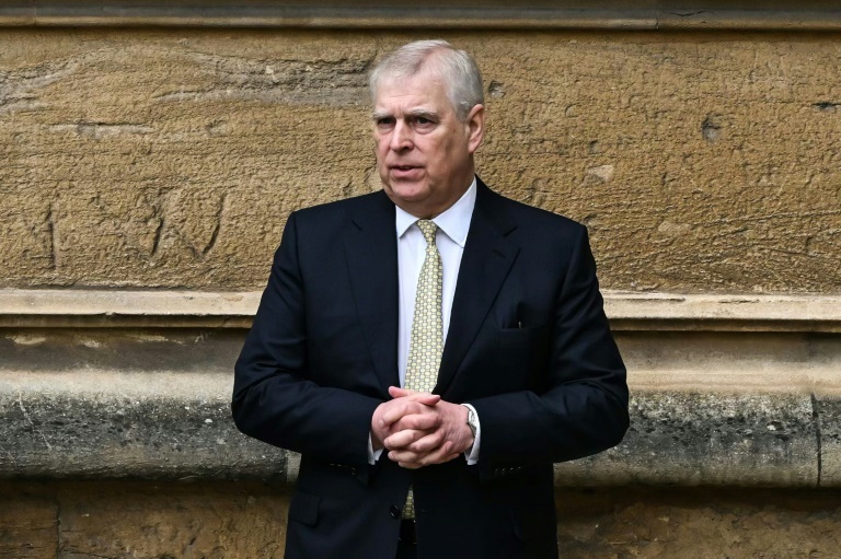 Le prince Andrew arrive à la chapelle du château de Windsor pour les matines de Pâques le 31 mars
2024.