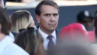 Le ministre américain de la Justice par intérim, Todd Blanche, participe à une cérémonie de lancement de la Grande foire américaine des Etats, sur l'esplanade du Mall à Washington, le 24 juin 2026