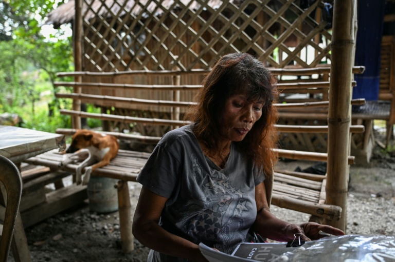 La cheffe autochtone de la tribu des Aetas, Petronila Munoz, le 2 septembre 2026 à Capas, à une centaine de kilomètres au nord de Manille
