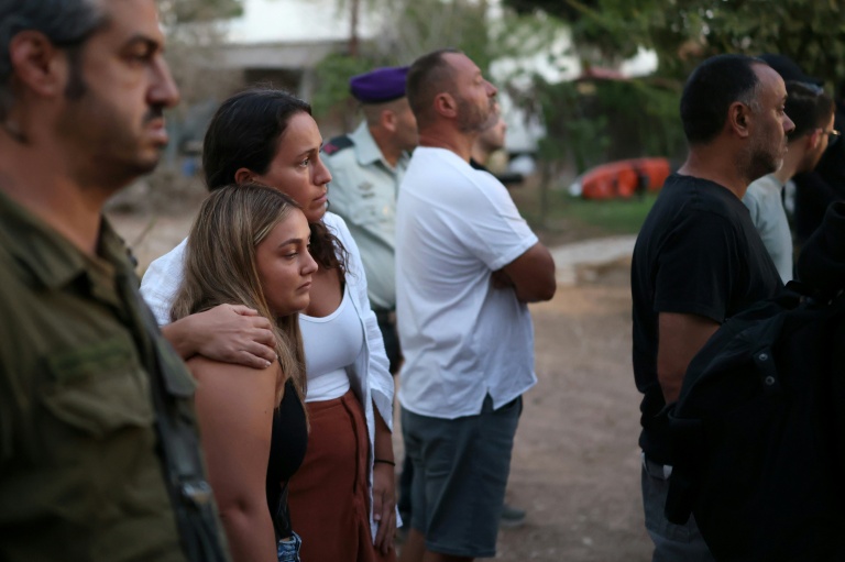 Cérémonie de commémoration de l'attaque du 7-Octobre au Kibboutz Kfar Aza, dans le sud d'Israël, le 7 octobre 2026