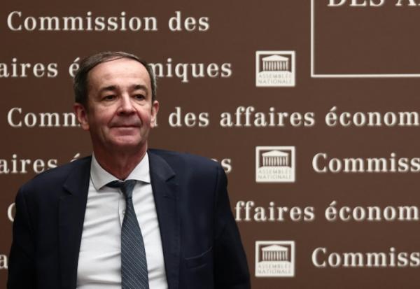 Bernard Fontana avant son audition devant la Commission des affaires économiques de l'Assemblée nationale, dans le cadre de sa nomination au poste de PDG d'EDF, le 30 avril 2025 à Paris